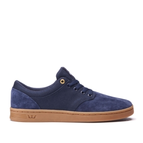 Mens Supra Low Top Shoes CHINO COURT Midnight/gum | AU-65909